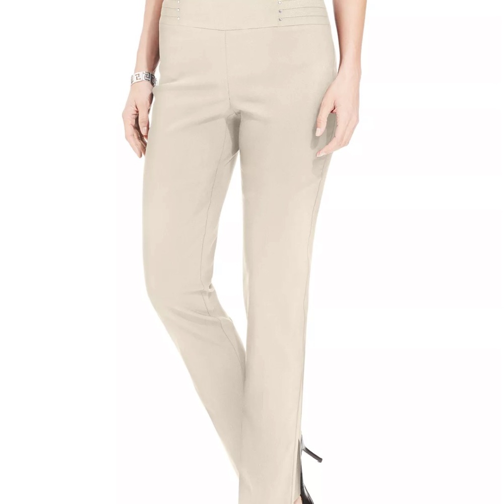 Studded Pull-On Tummy Control Pants Regular and Short Lengths Created for Macy's